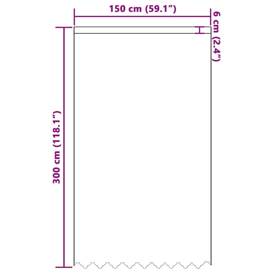 Rideau en Dentelle Floral Blanc 300 x 150 cm Polyester - 8