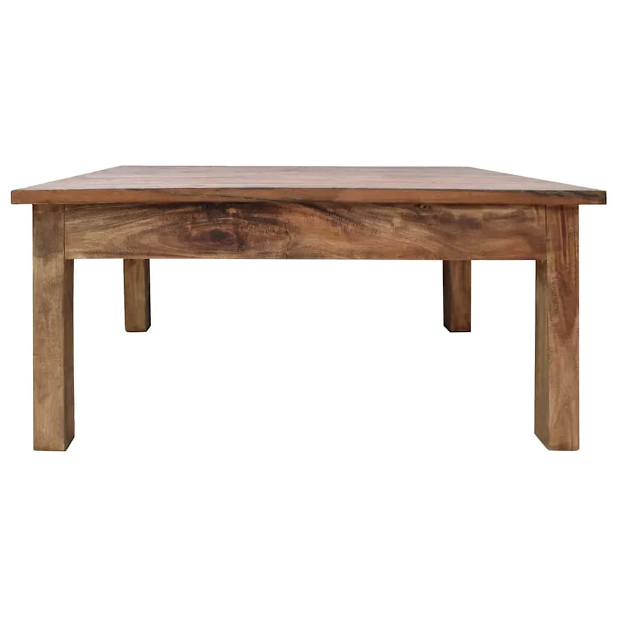 Table basse bois d'acajou massif 96x73x45 cm - 2