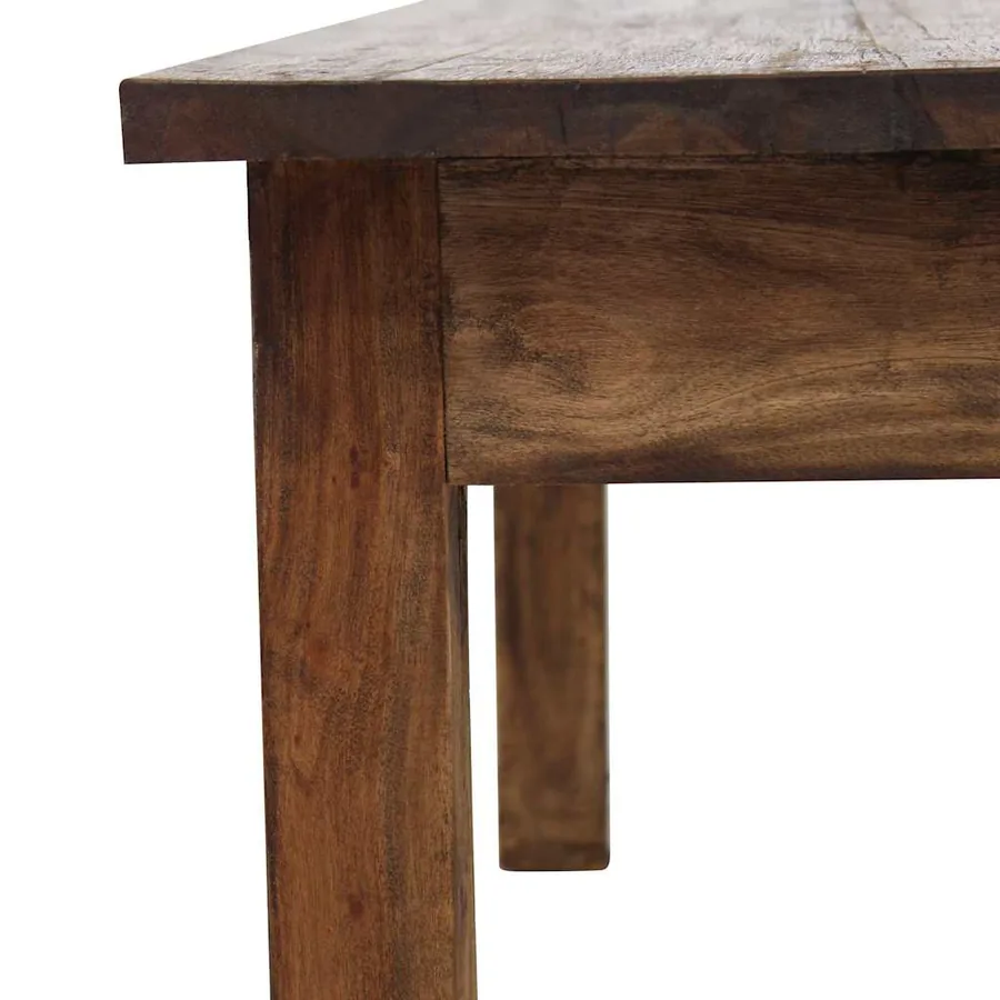 Table basse bois d'acajou massif 96x73x45 cm - 5