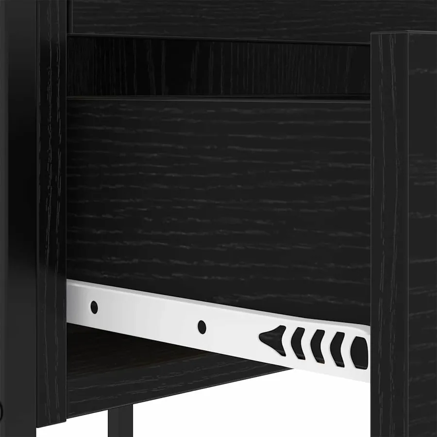 Cabinet de chevet Chêne noir 42 x 41 x 61 cm Bois d'ingénierie - 8