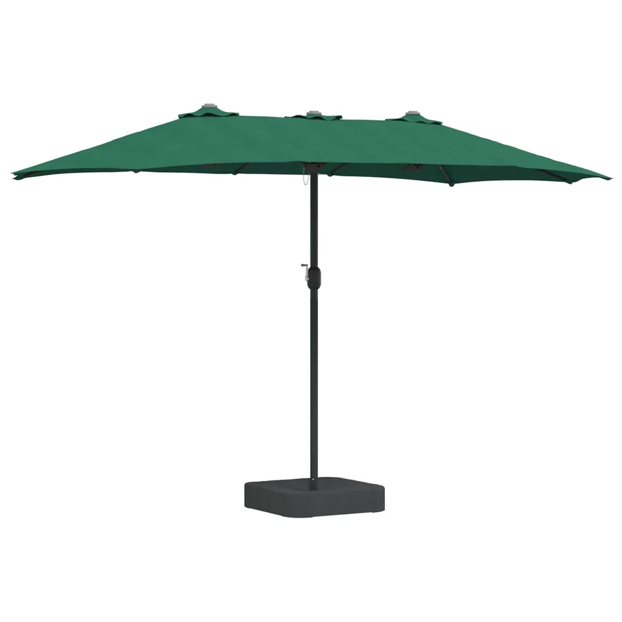 Parasol de jardin Vert 385 x 209 x 244 cm Polyester - 2