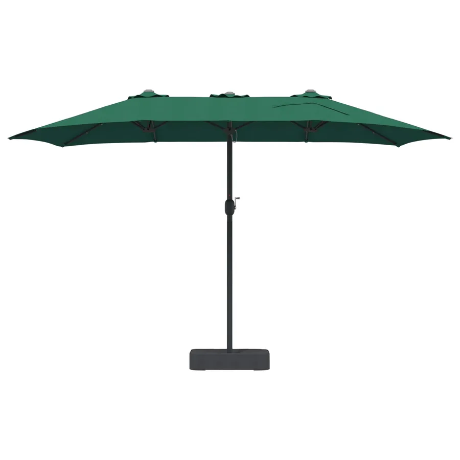 Parasol de jardin Vert 385 x 209 x 244 cm Polyester - 4
