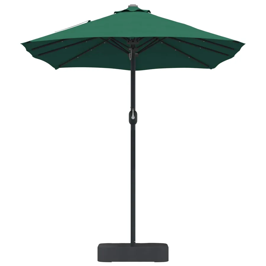 Parasol de jardin Vert 385 x 209 x 244 cm Polyester - 5