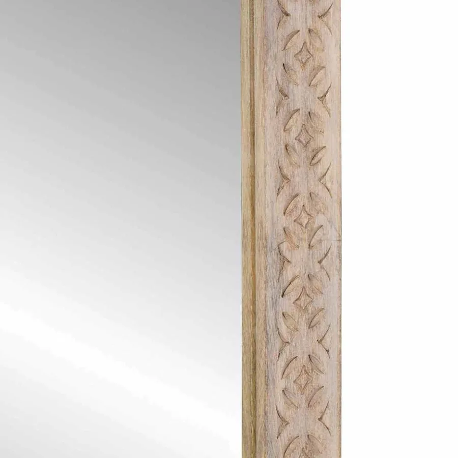 miroir mural Rectangulaire Blanc Blanchi 70 x 50 cm - 4