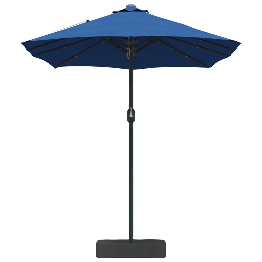 Parasol de jardin 385 x 209 x 244 cm Polyester Azur - 5