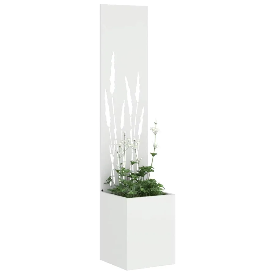 Écran de confidentialité de jardin Fretwork Blanc 32 x 150 cm - 3