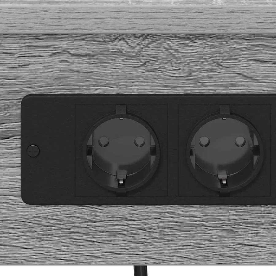 Cabinet de chevet 2 pcs Gris Sonoma 41 x 31 x 76 cm - 9