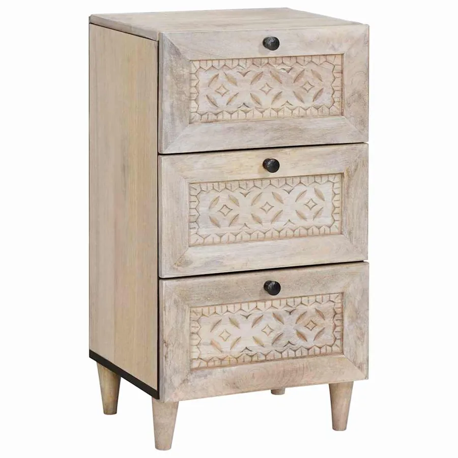 Buffet avec tiroir Blanc 33,5 x 40 x 75 cm