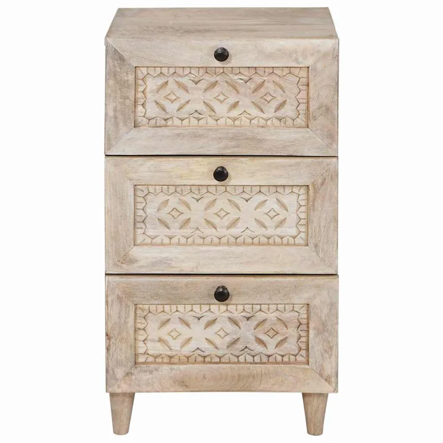 Buffet avec tiroir Blanc 33,5 x 40 x 75 cm - 3
