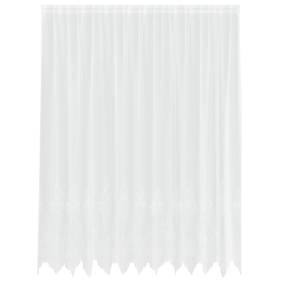 Rideau en Dentelle avec des rideaux Blanc 245x300cm Polyester - 2