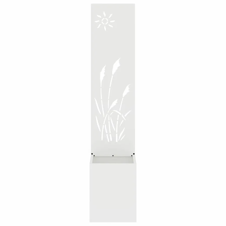 Écran de confidentialité de jardin Fretwork Blanc 32 x 150 cm - 5