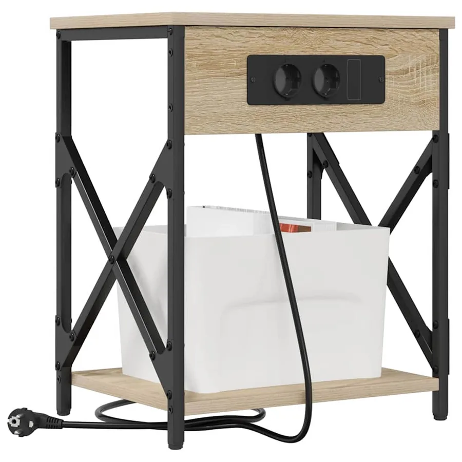 Cabinet de chevet Chêne Sonoma 41 x 31 x 51 cm - 3