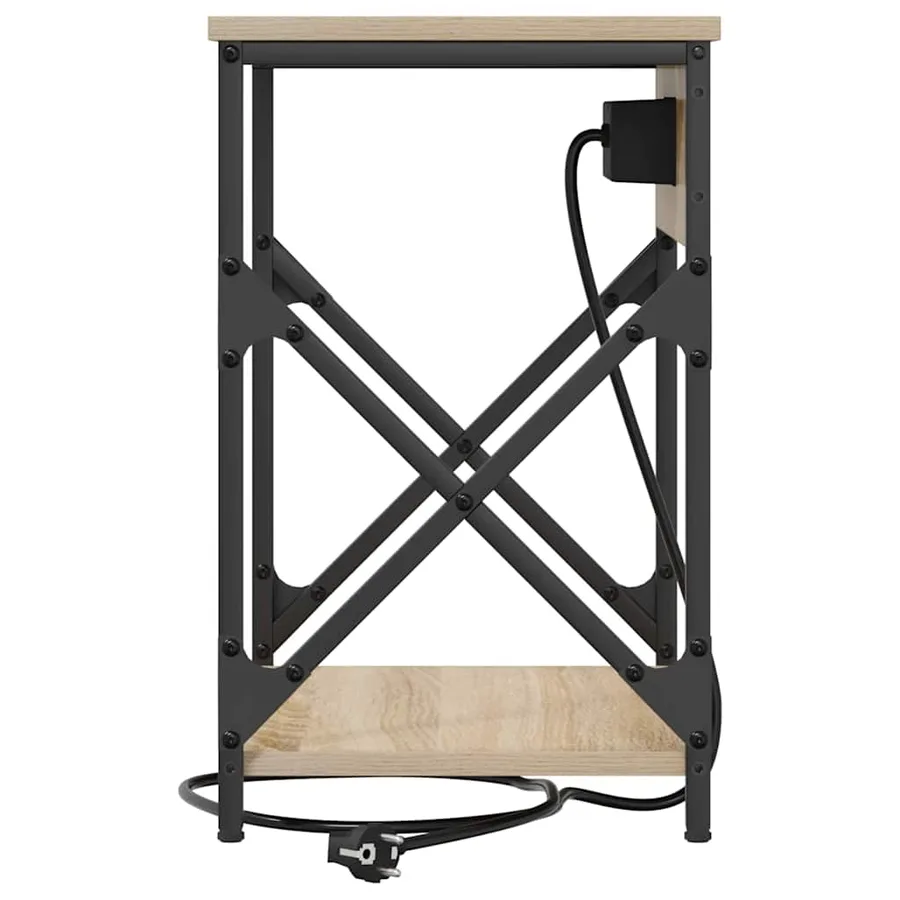 Cabinet de chevet Chêne Sonoma 41 x 31 x 51 cm - 6