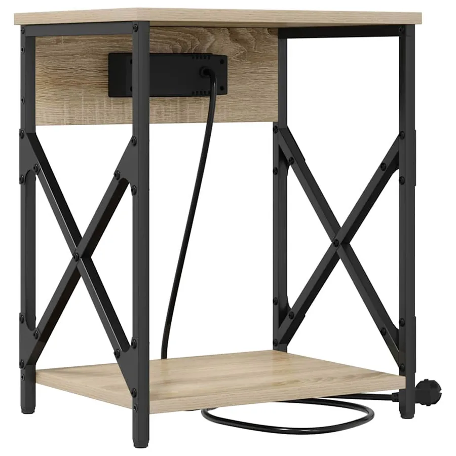 Cabinet de chevet Chêne Sonoma 41 x 31 x 51 cm - 7