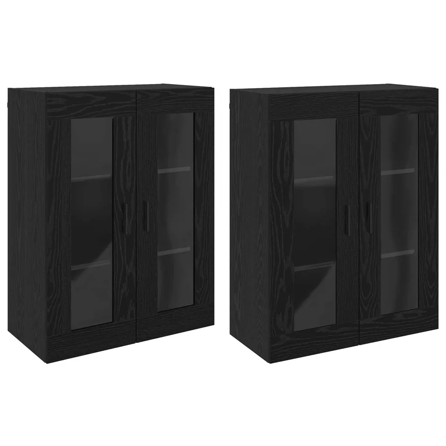 Armoires Murailles 2 pcs Chêne noir 69,5 x 34 x 90 cm - 2