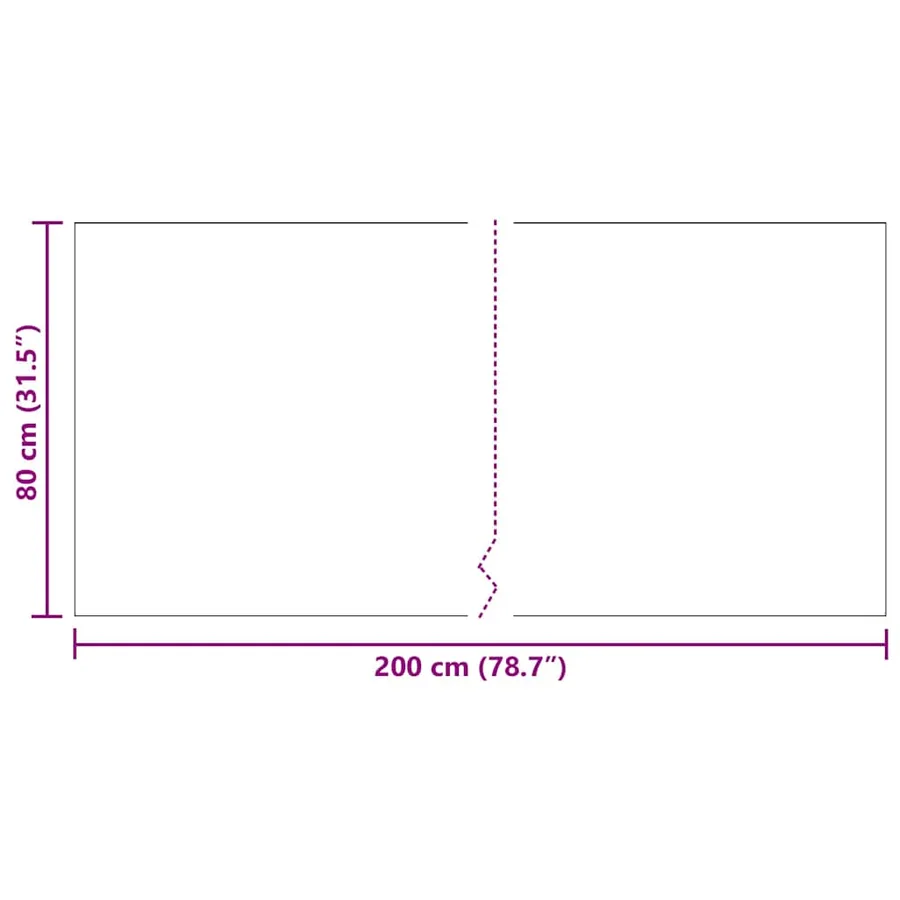 Tapis Couloir Gris clair 80 x 200 cm tissu - 8