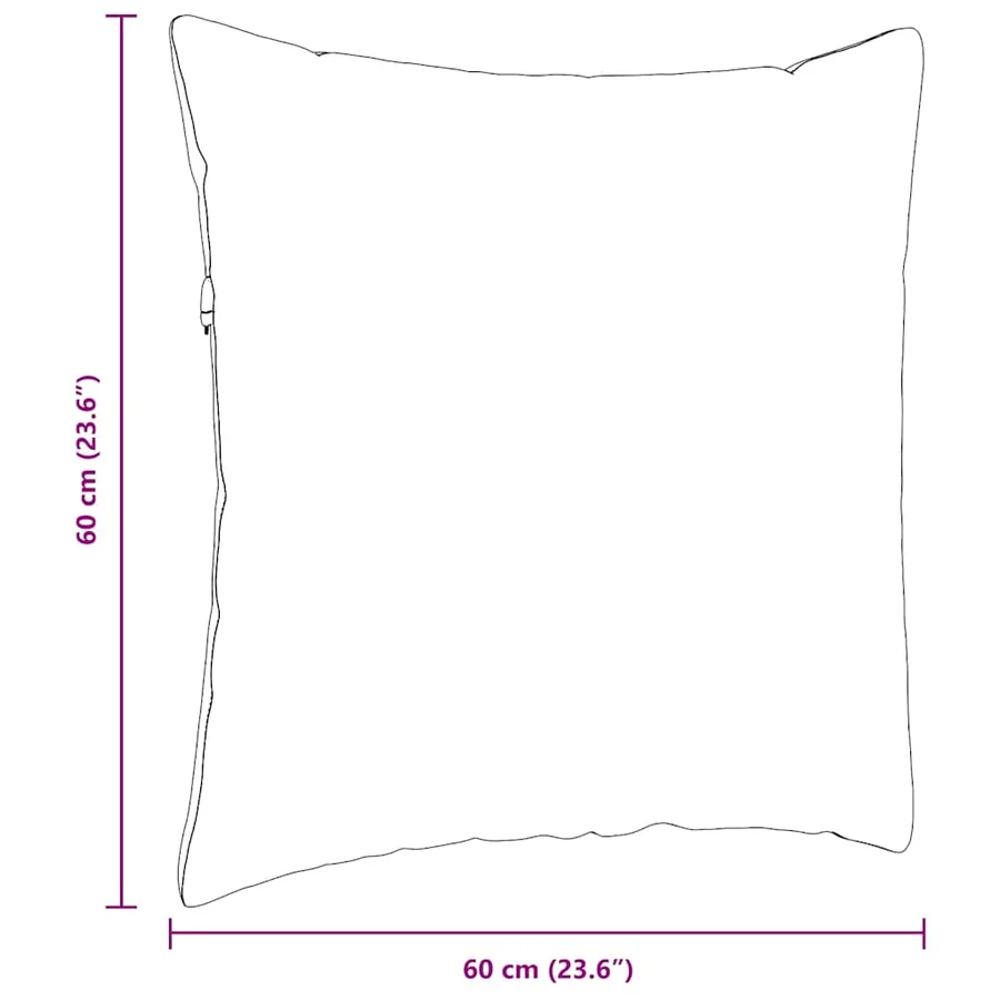 Coussins de canapé 2 pcs Crème 60 x 60 cm - 9