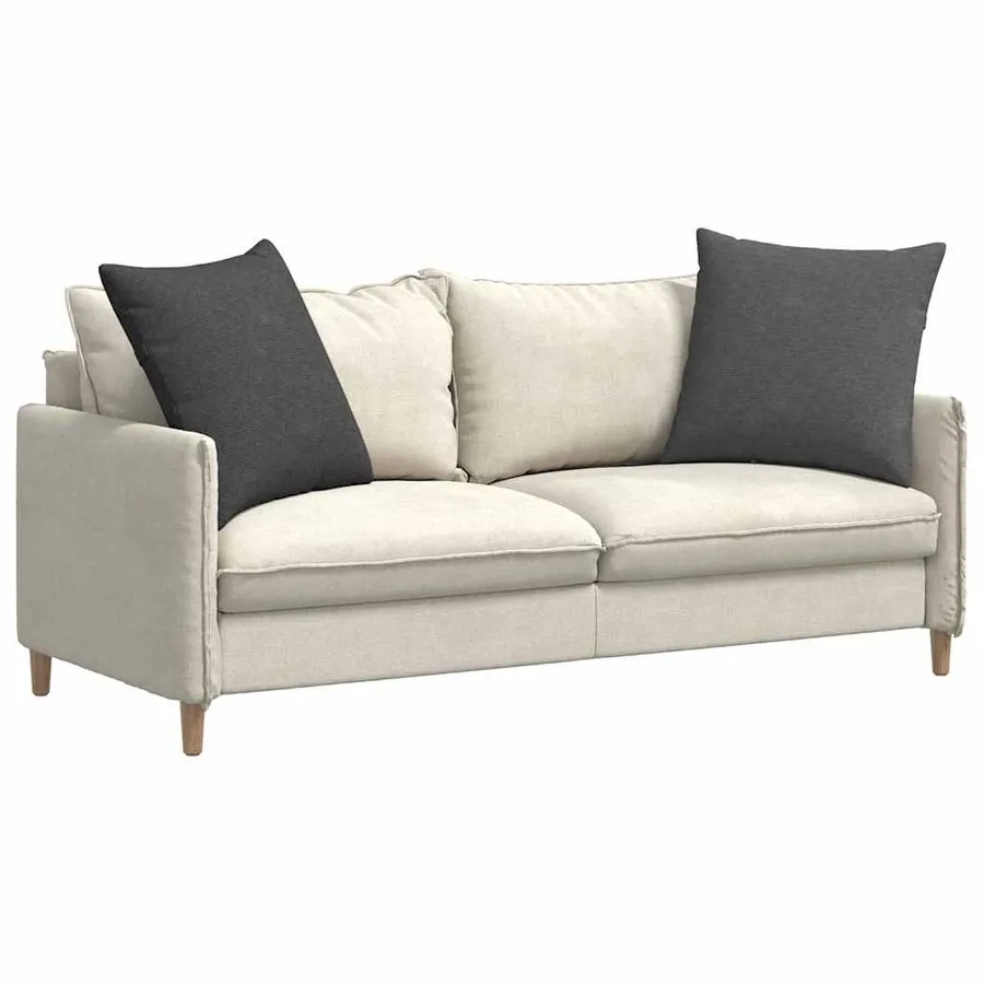 Coussins de canapé 2 pcs Gris foncé 80 x 80 cm - 3