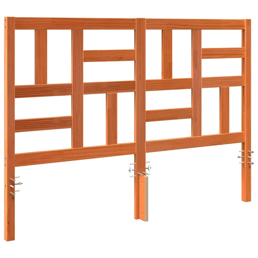 Tête de lit Brun cire 145,5 x 4 x 104 cm Pin massif - 2