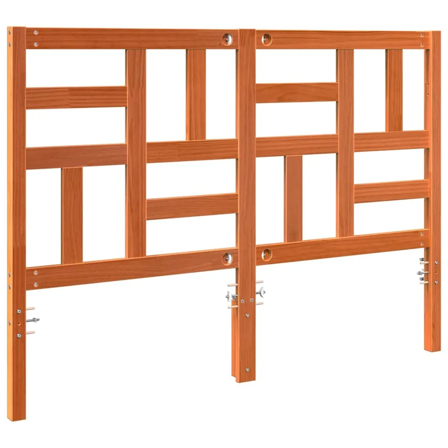 Tête de lit Brun cire 145,5 x 4 x 104 cm Pin massif - 6