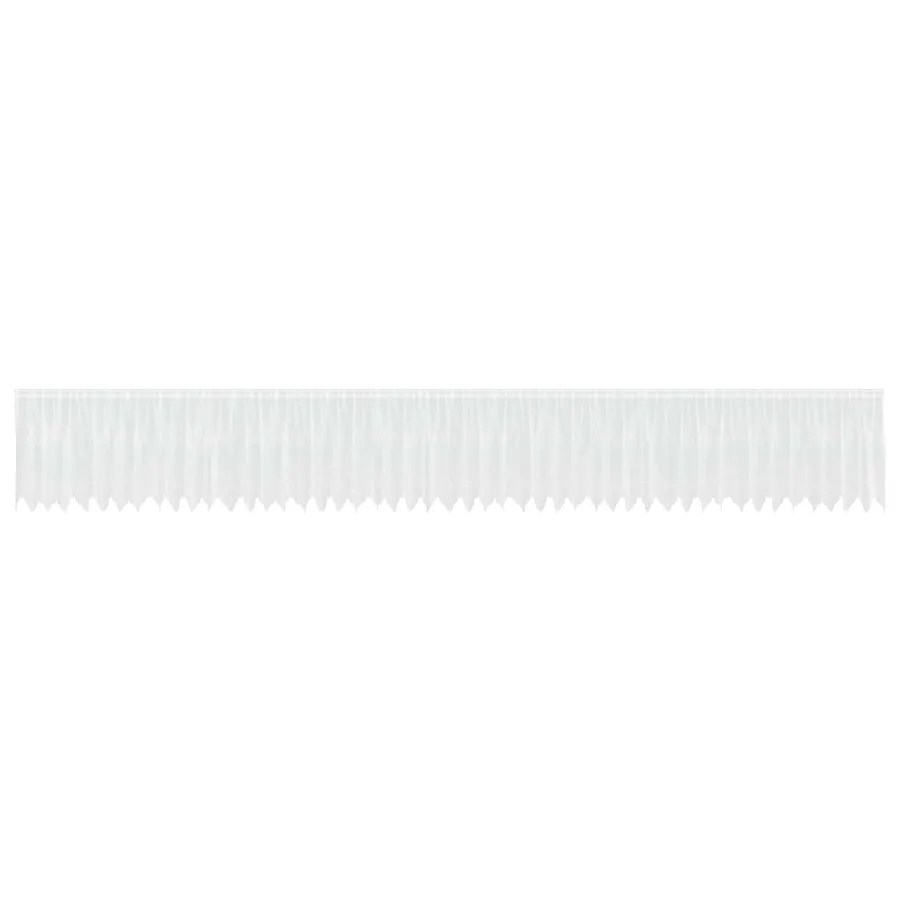 Rideau en Dentelle Floral Blanc 100 x 1200 cm Polyester - 2