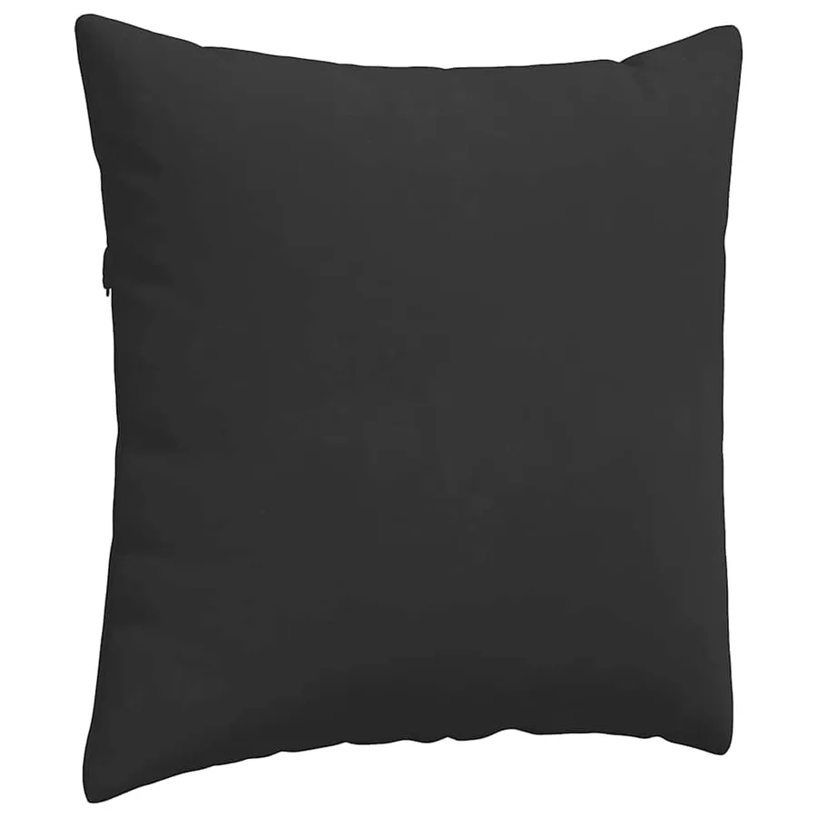 Coussins de canapé 2 pcs Noir 60 x 60 cm tissu - 5