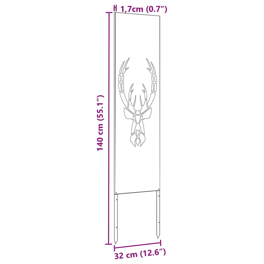 Écran de confidentialité de jardin Anthracite 32 x 140 cm - 10