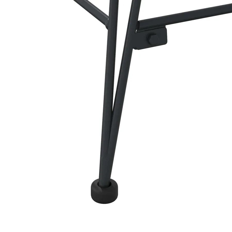 Chaise de salle à manger 2 pcs Rotin et métal Naturel - 10