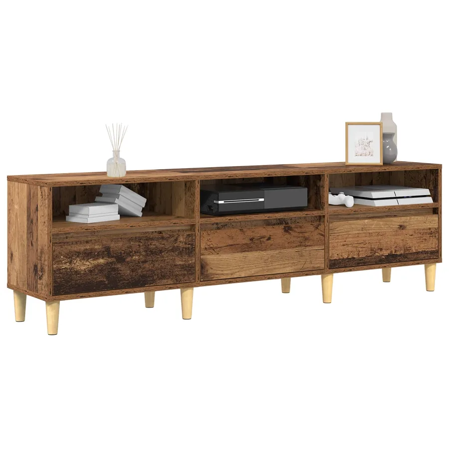 Meuble TV Bois Ancien 150 x 30 x 45 cm Bois d'ingénierie - 3
