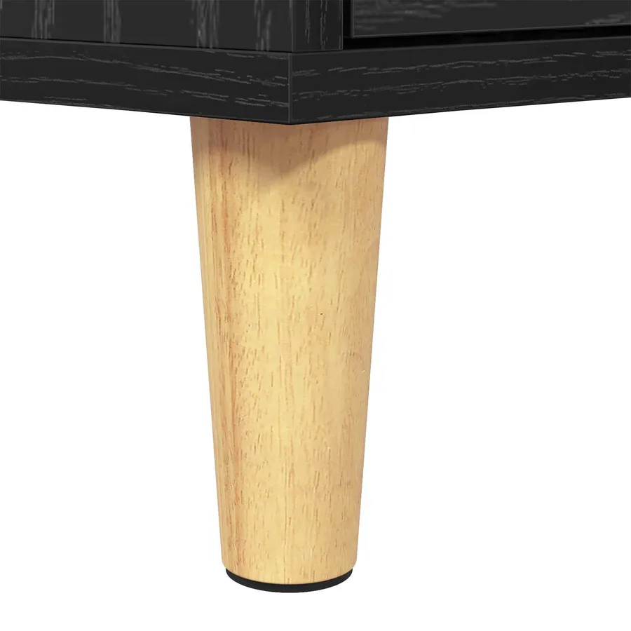 Meuble TV Chêne noir 150 x 30 x 45 cm Bois d'ingénierie - 10