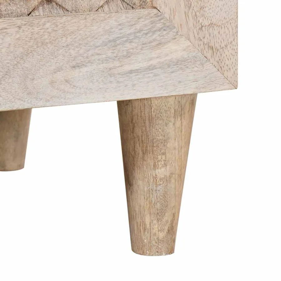 Buffet Blanc 60 x 33 x 75 cm bois de manguier massif - 8