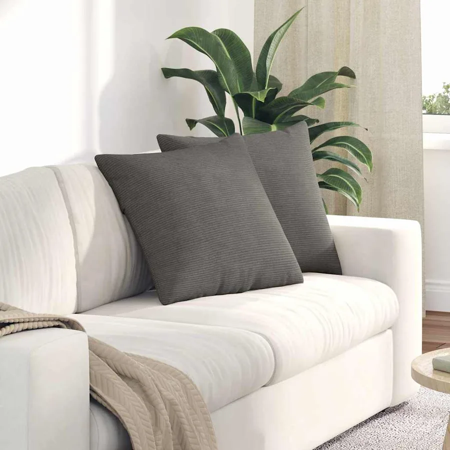 Coussins de canapé 2 pcs Gris clair 50 x 50 cm