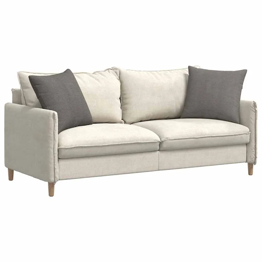 Coussins de canapé 2 pcs Gris clair 50 x 50 cm - 3