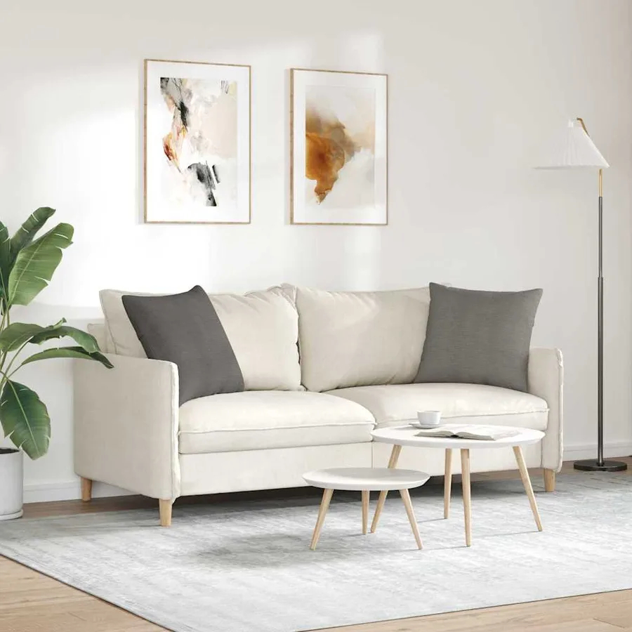 Coussins de canapé 2 pcs Gris clair 50 x 50 cm - 4