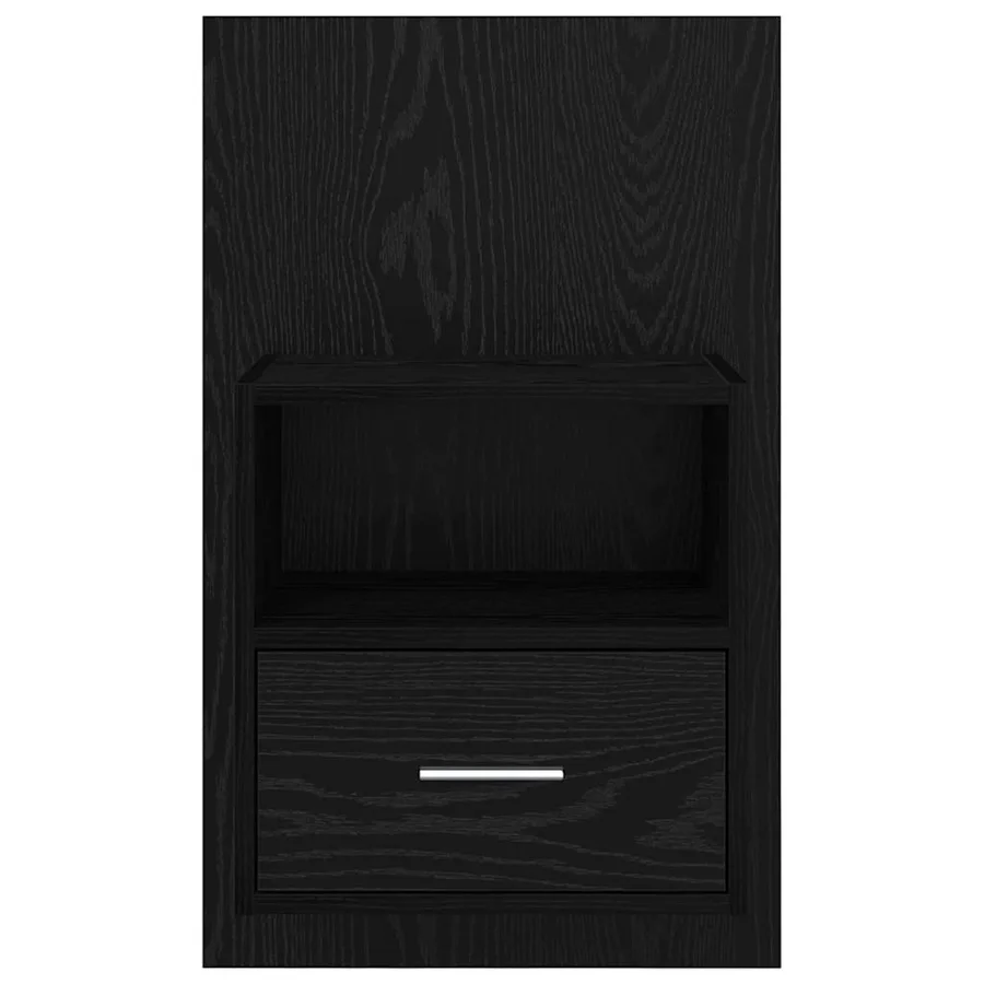 Cabinet de chevet avec tiroir 2 pcs Chêne noir 50 x 32,5 x 80cm - 7