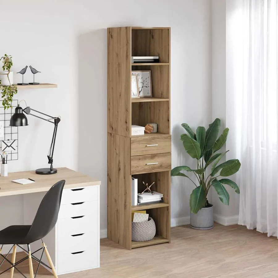 Haut Armoire Chêne artisanal 40 x 42,5 x 185 cm - 4