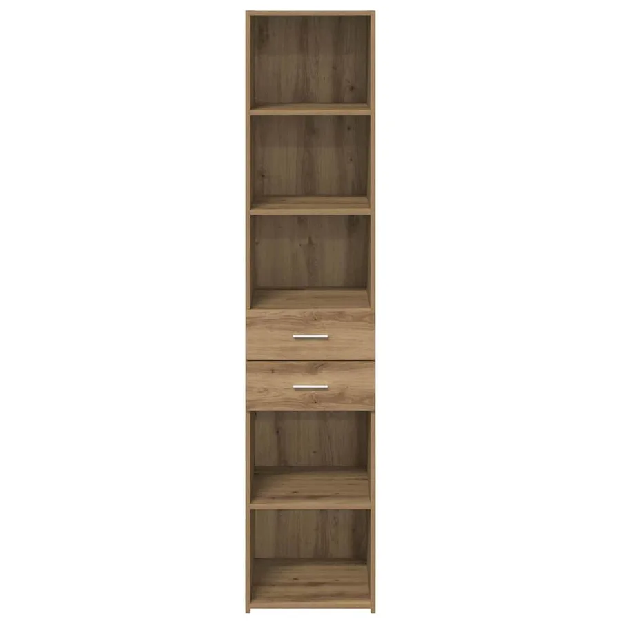 Haut Armoire Chêne artisanal 40 x 42,5 x 185 cm - 6
