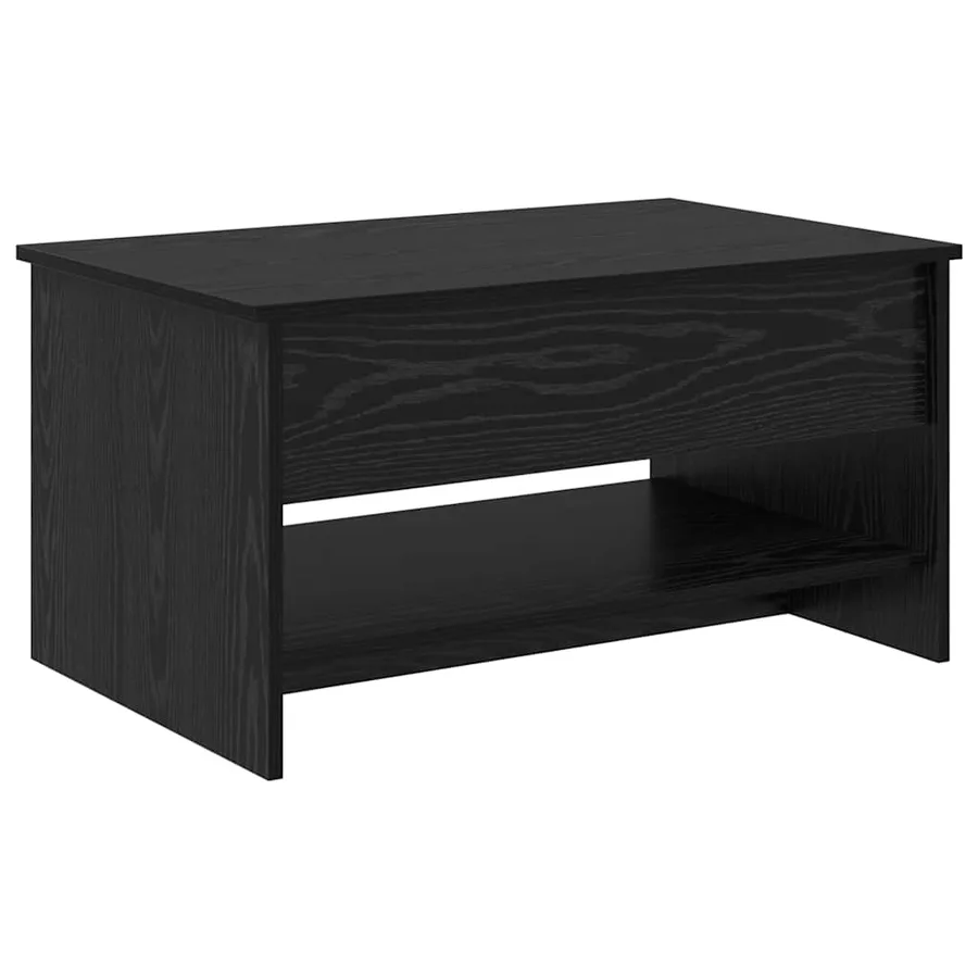 Table basse Chêne noir 80 x 50,5 x 41,5 cm Bois d'ingénierie - 2