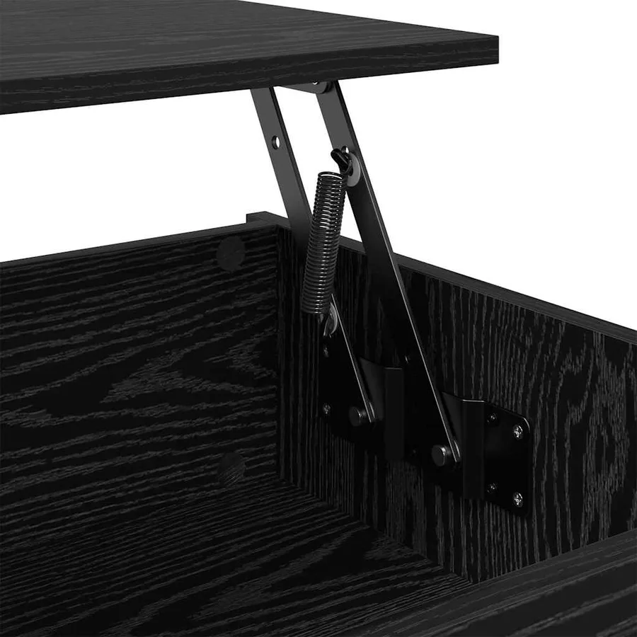 Table basse Chêne noir 80 x 50,5 x 41,5 cm Bois d'ingénierie - 9
