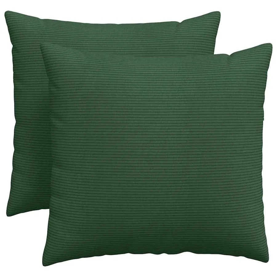 Coussins de canapé 2 pcs Vert foncé 50 x 50 cm - 2