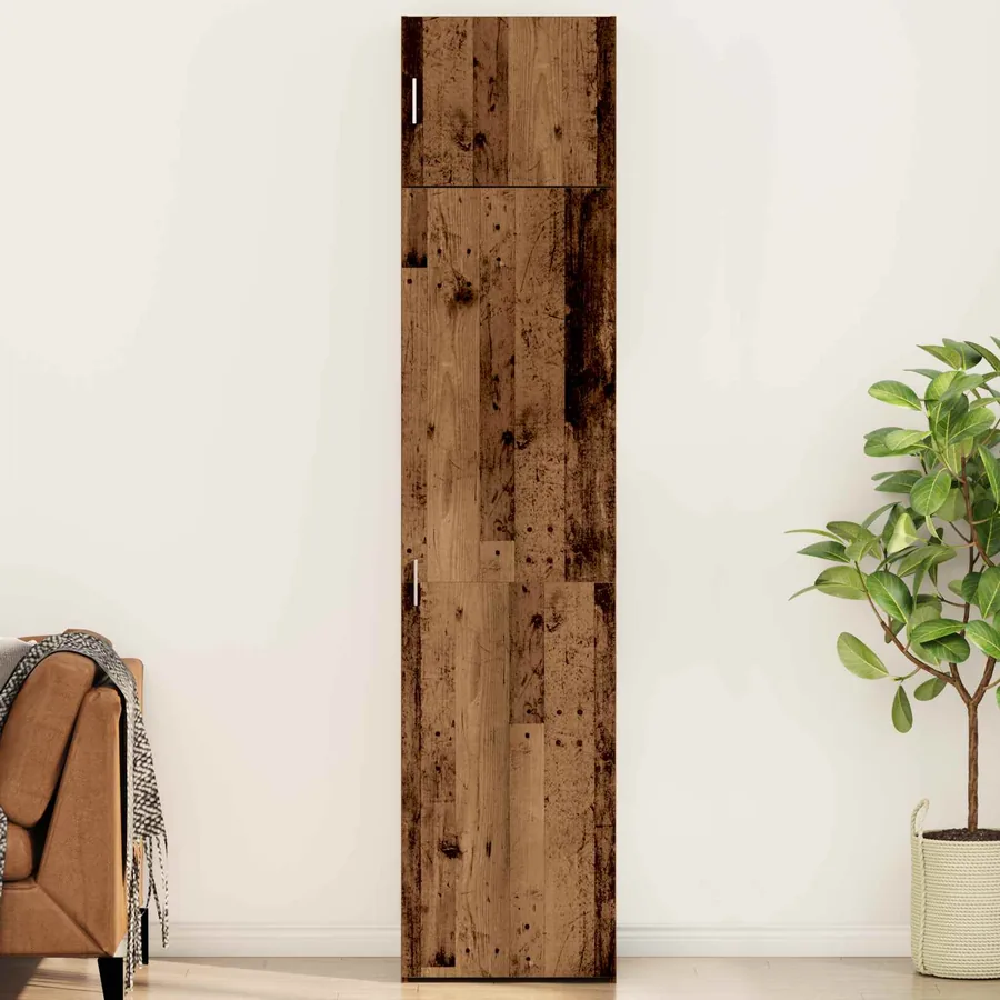 Buffet 2 pcs Bois ancien 50 x 41 x 225 cm