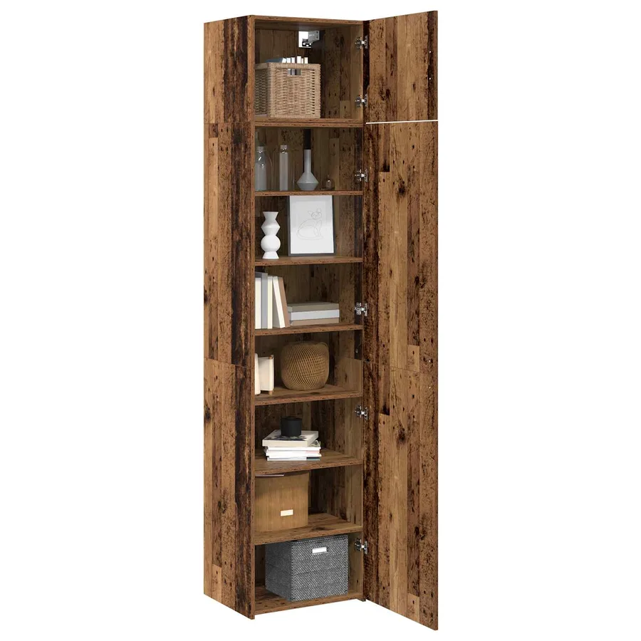 Buffet 2 pcs Bois ancien 50 x 41 x 225 cm - 3