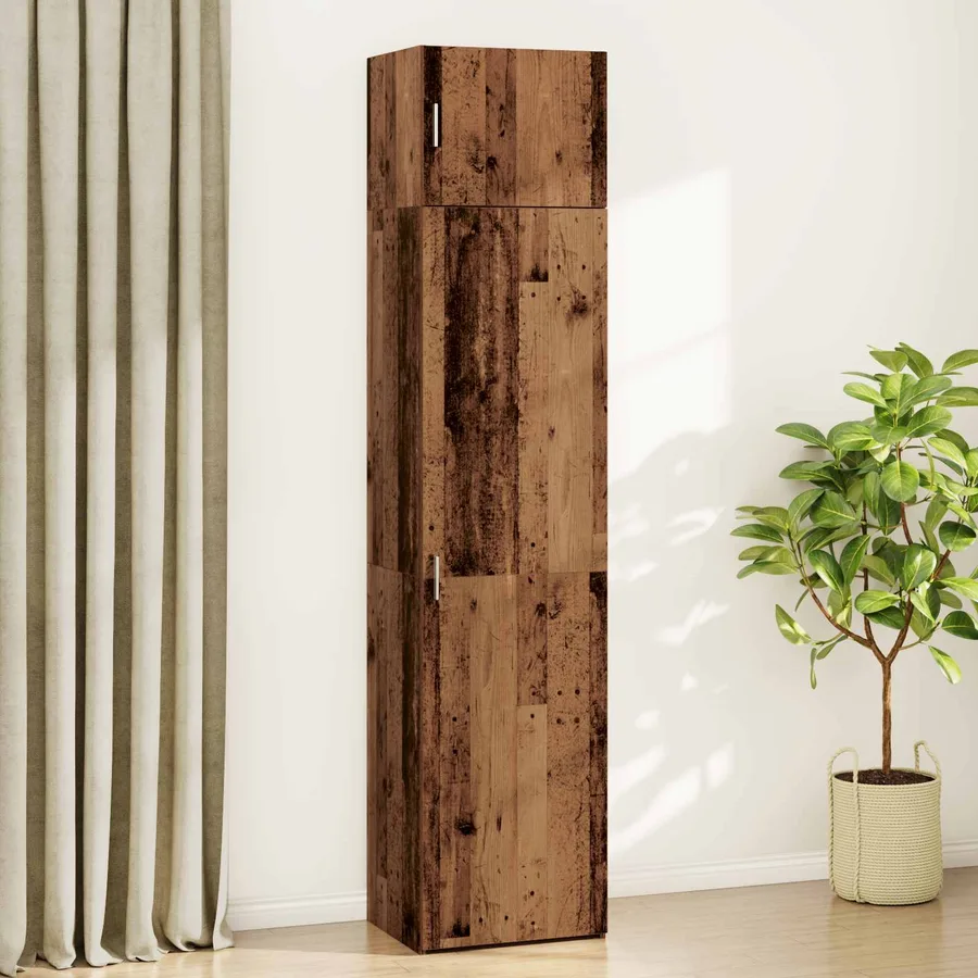 Buffet 2 pcs Bois ancien 50 x 41 x 225 cm - 4