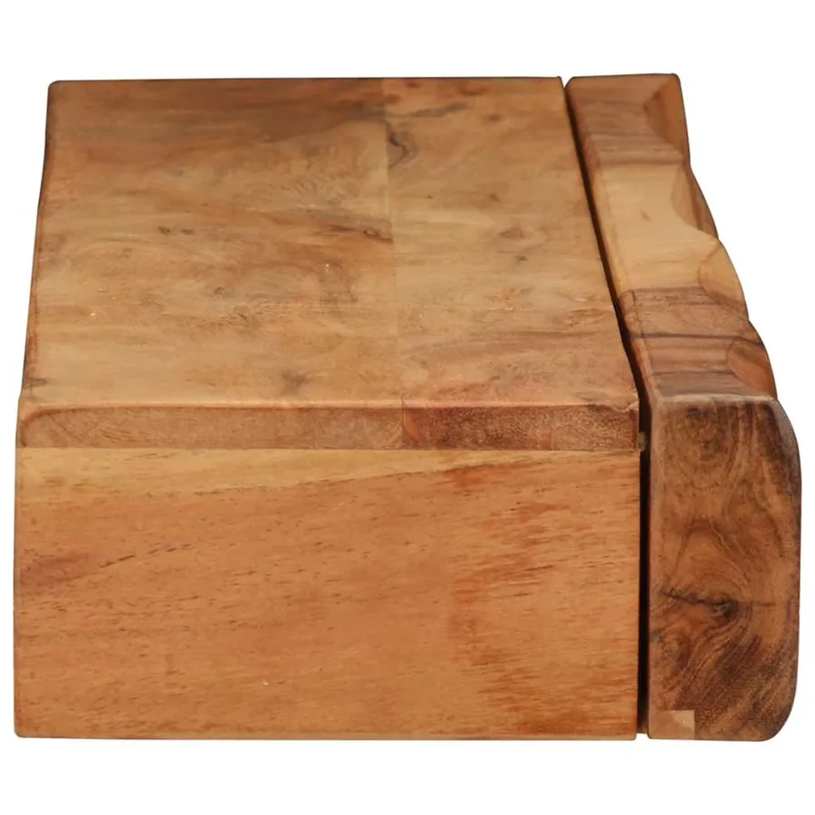Étagères murales 2 pcs 80x17x8 cm bois massif d'acacia - 7
