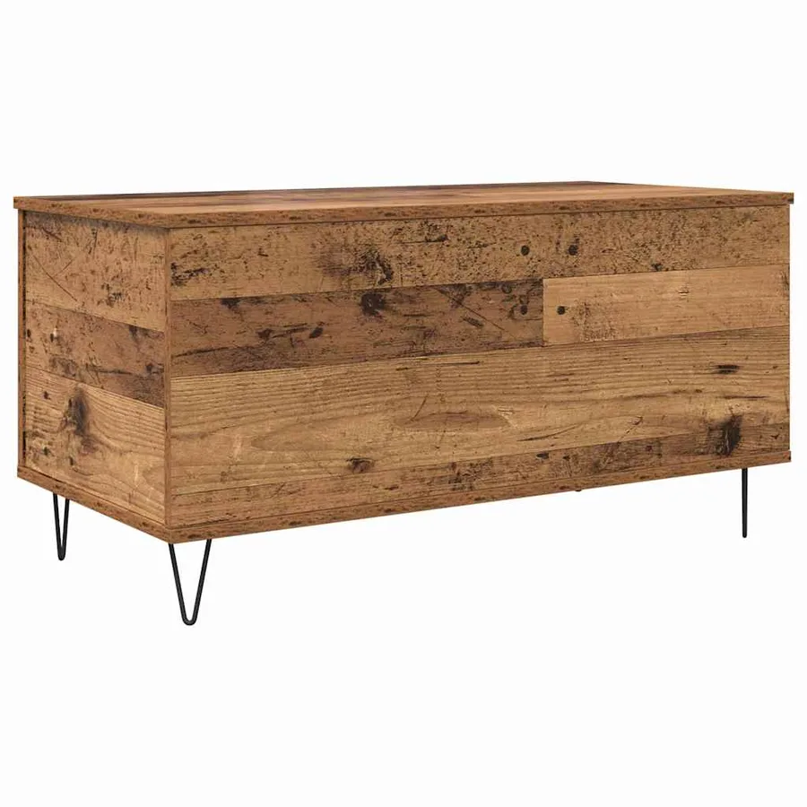 Table basse Bois ancien 90 x 44.5 x 45 cm Bois d'ingénierie - 2