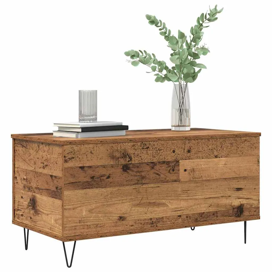Table basse Bois ancien 90 x 44.5 x 45 cm Bois d'ingénierie - 3
