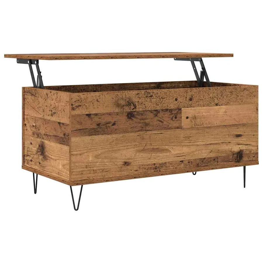Table basse Bois ancien 90 x 44.5 x 45 cm Bois d'ingénierie - 5