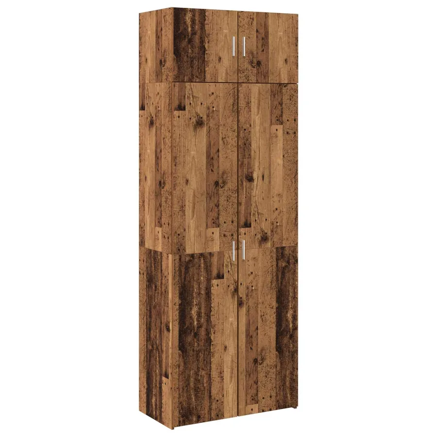 Armoire de rangement 2 pcs Bois ancien 80 x 42,5 x 225 cm - 2