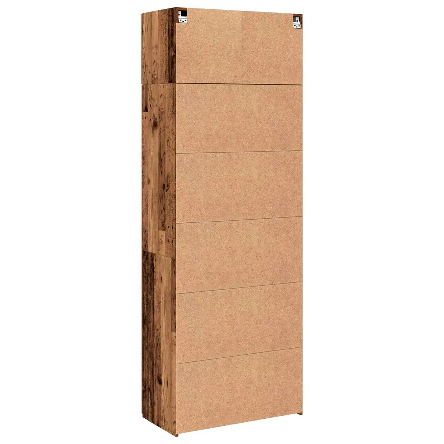 Armoire de rangement 2 pcs Bois ancien 80 x 42,5 x 225 cm - 8