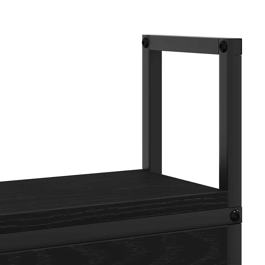 Headboard de Rangement avec Station de Charge Chêne noir - 9
